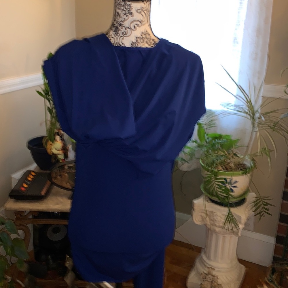 Exquisite mini dress with attached scarves